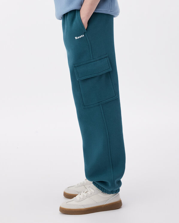 Pantalon cargo d&eacute;contract&eacute; en molleton Nuage pour enfants